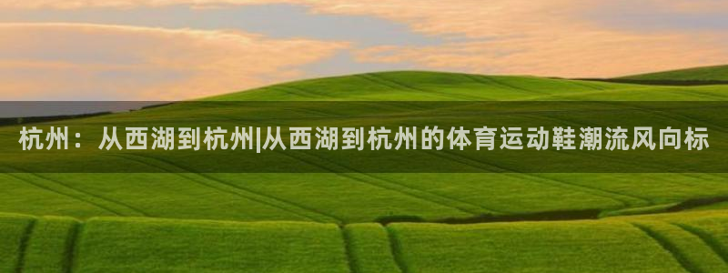 广州市意昂智能科技有限公司：杭州：从西湖到杭州|从西湖到杭州的体育运动鞋潮流风向