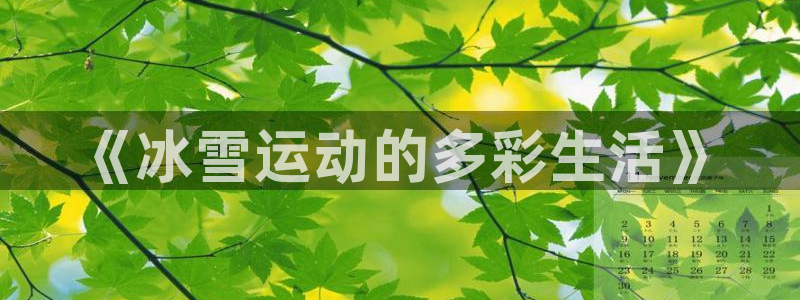 东莞市意昂电子科技有限公司：《冰雪运动的多彩生活》
